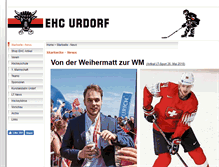 Tablet Screenshot of ehc-urdorf.ch